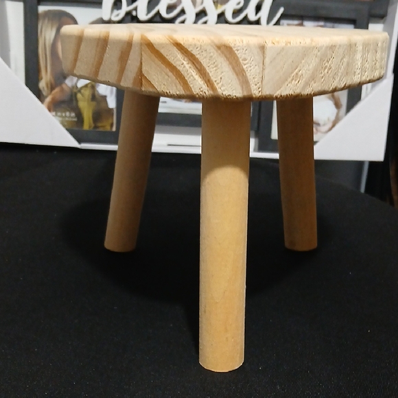 Wooden Strawberry Shaped Accent Stool - Picture 2 of 7
